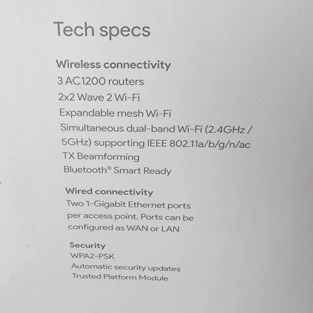 NIB! Google Home Wifi - 3 Routers